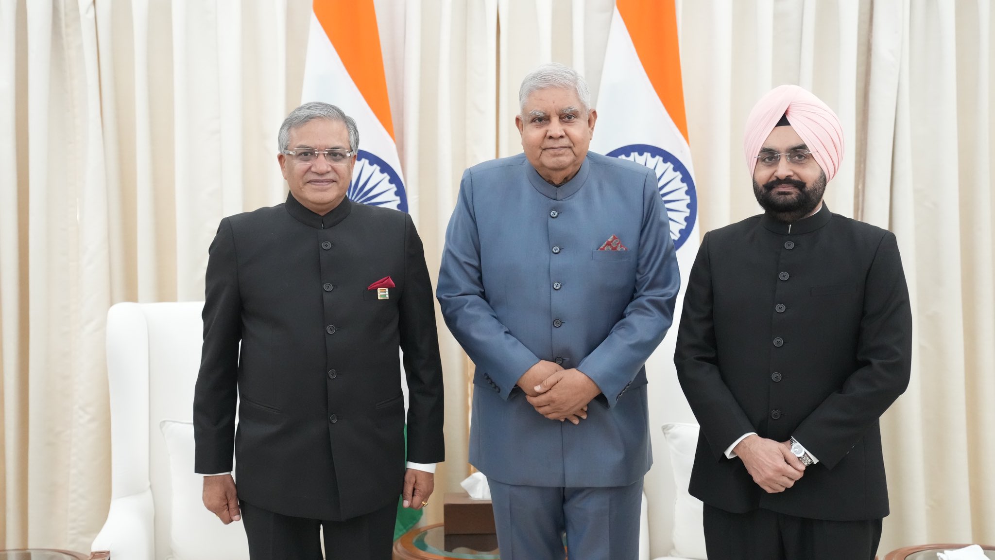 Election Commissioners Gyanesh Kumar and Dr. Sukhbir Singh Sandhu met with Vice-President of India Shri Jagdeep Dhankhar after their appointment