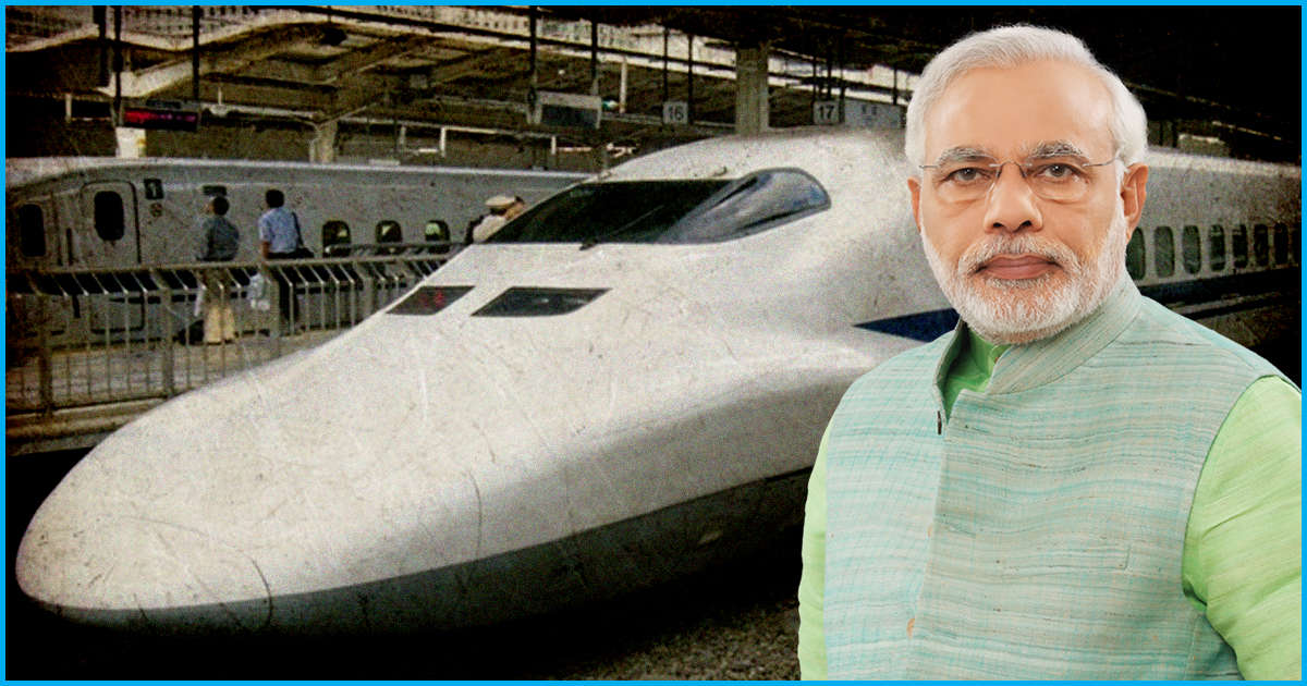 Vande Bharat flagged off by PM Modi : Gandhinagar-Mumbai bullet train ready to run.