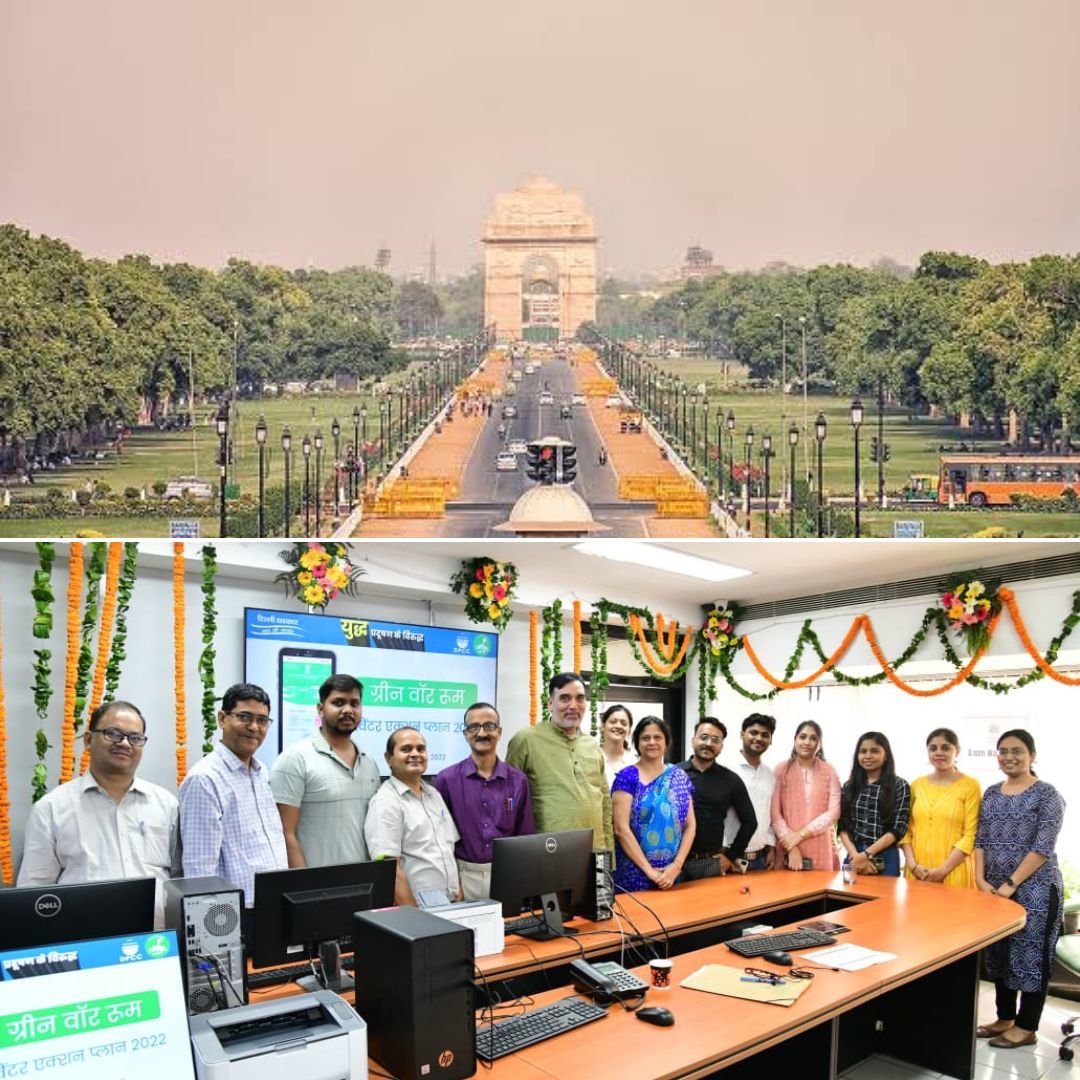 Great Initiative taken by Delhi Government : Green war room launched in order to monitor air pollution.