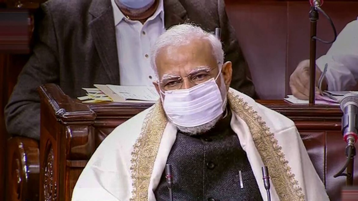 पीएम नरेंद्र मोदी संसद में मास्क पहनें दिखे, कोविड के नए प्रोटोकॉल का हो सकता है ऐलान