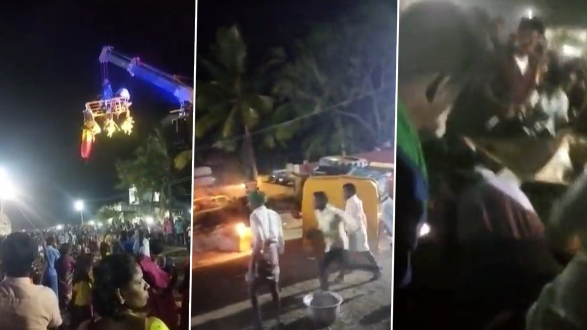 तमिलनाडु में क्रेन गिरने से हुआ बड़ा हादसा: देखिये वीडियो