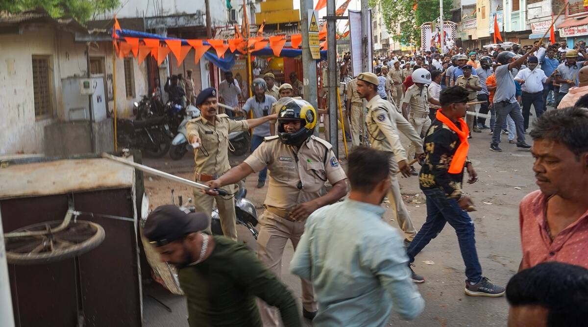 20 detained after stone-pelting during Ram Navami procession in Vadodara |  Cities News,The Indian Express