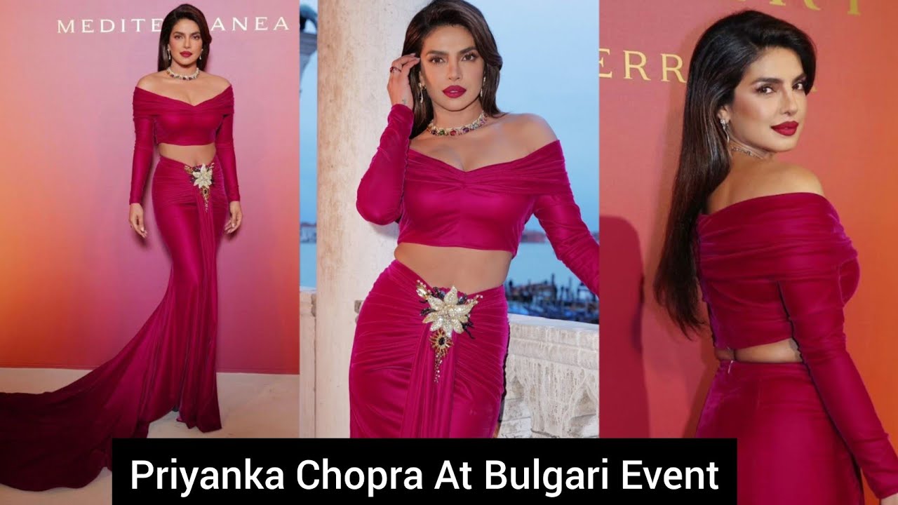 Priyanka Chopra Looks Sensational As She Attended The Bulgari Event In  Venice | Priyanka Chopra - YouTube