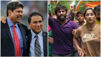 Wrestlers Protest:पहलवानों के समर्थन में आई कपिल-गावस्कर की 1983 विश्व कप  जीतने वाली टीम, साझा बयान जारी किया - Wrestlers Protest: Former Cricketers  Kapil Dev, Gavaskar Came In ...