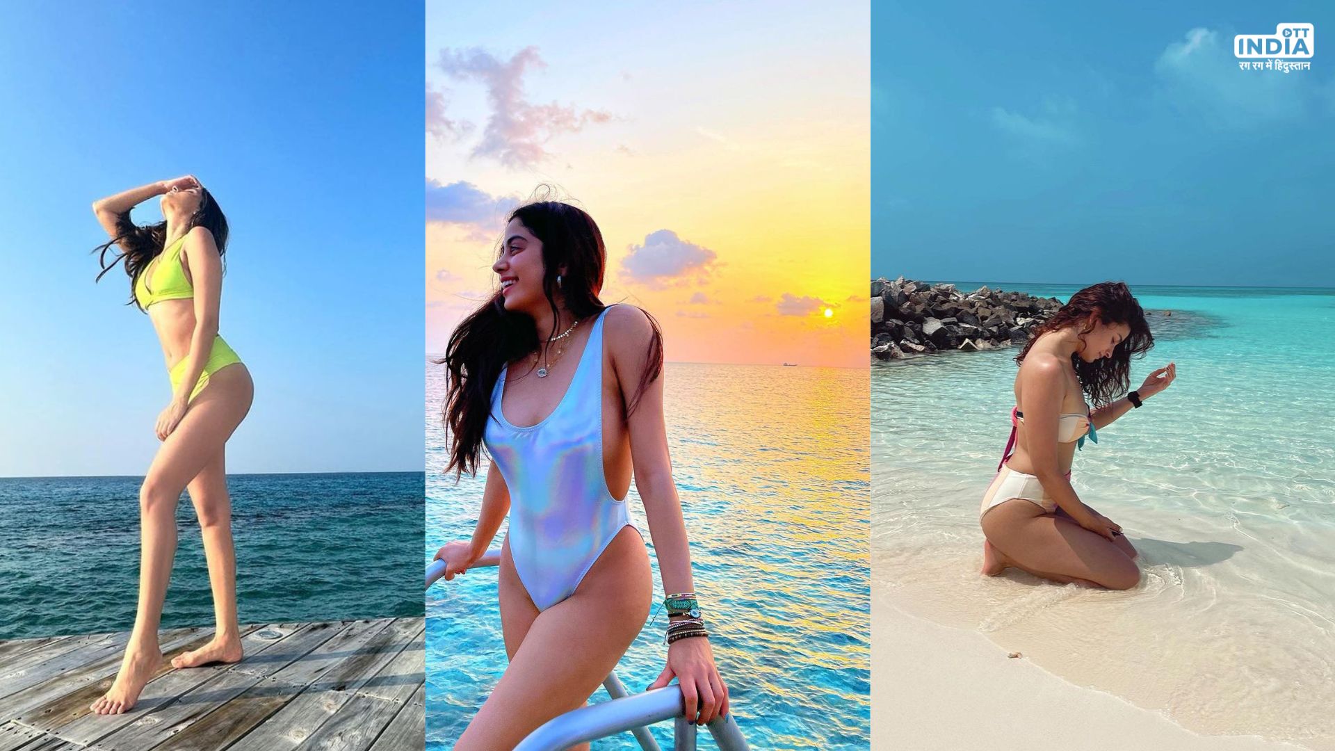 IN PHOTOS: Maldives के बीच पर Hot Bikini Avatar में Bollywood divas