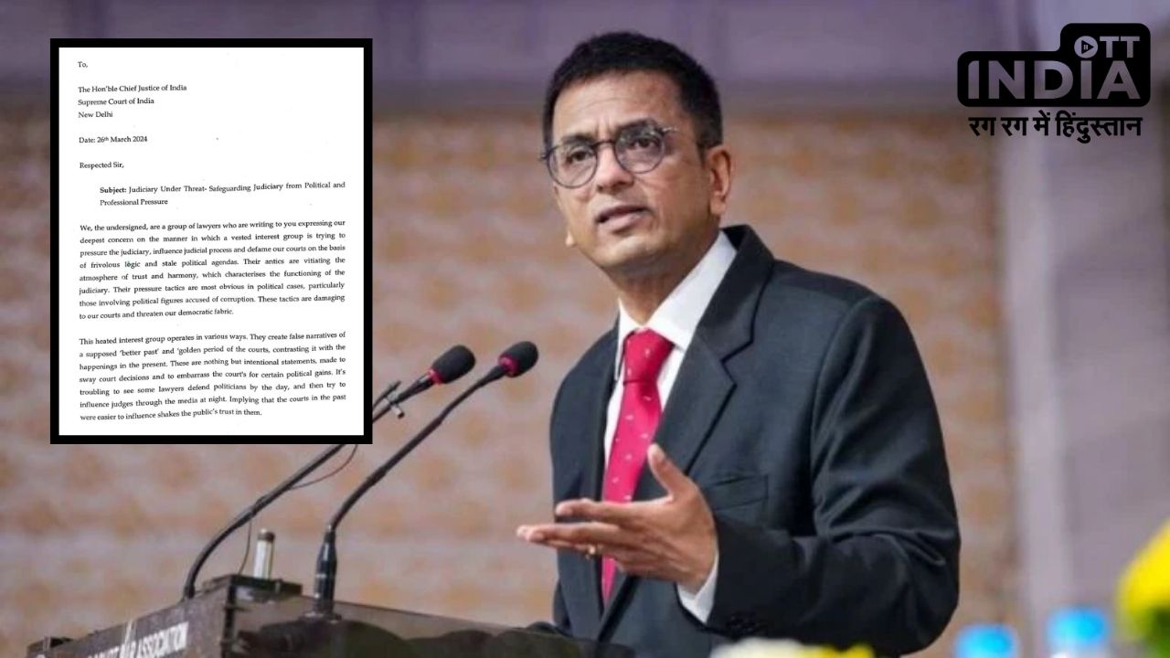 Letter to CJI DY Chandrachud