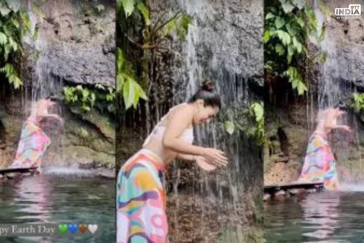 Rashmika Mandanna Waterfall Video