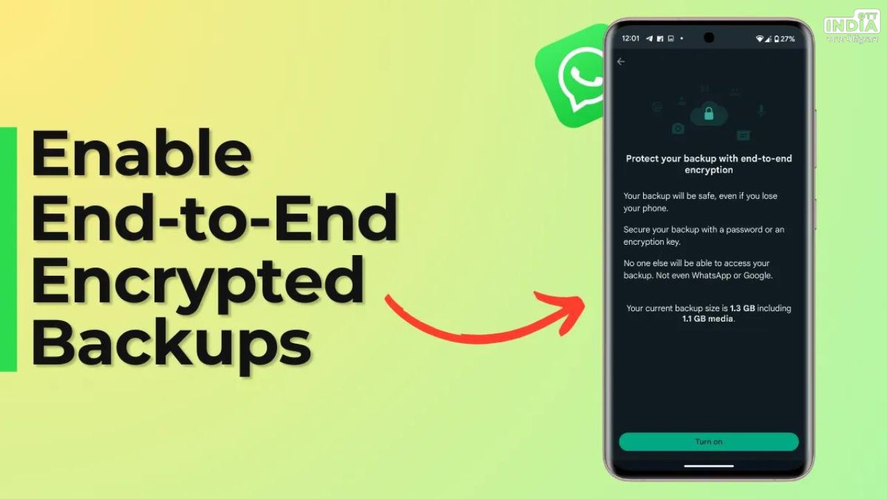 WhatsApp Chat Backup: व्हाट्सएप चैट बैकअप पर एंड-टू-एंड एन्क्रिप्शन को कैसे इनेबल/ डिसएबल करें, जाने सबसे आसान तरीका